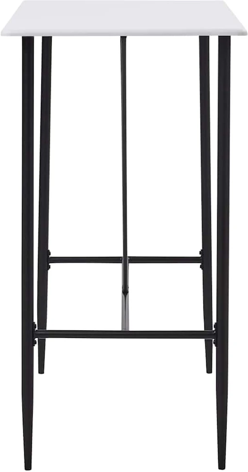 Baro stalas, baltos spalvos, 120x60x110cm, MDF