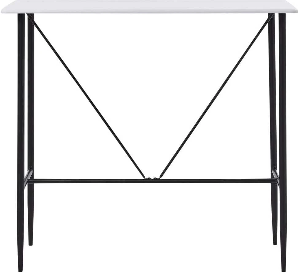 Baro stalas, baltos spalvos, 120x60x110cm, MDF