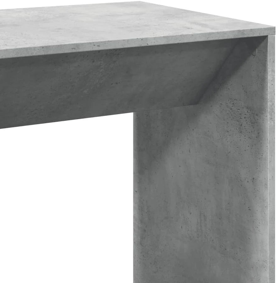Baro stalas, betono pilkas, 102x50x103,5cm, apdirbta mediena