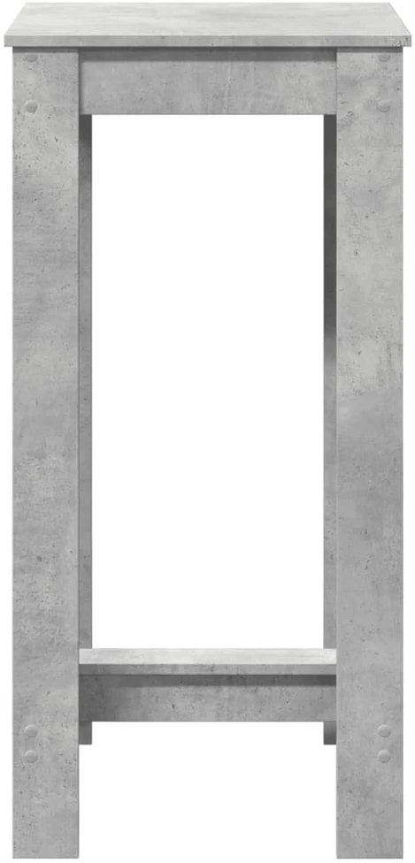 Baro stalas, betono pilkas, 51x50x103,5cm, apdirbta mediena