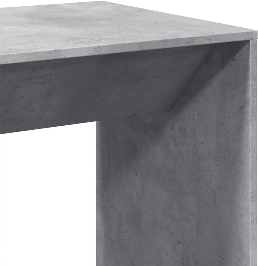 Baro stalas, betono pilkas, 51x50x103,5cm, apdirbta mediena