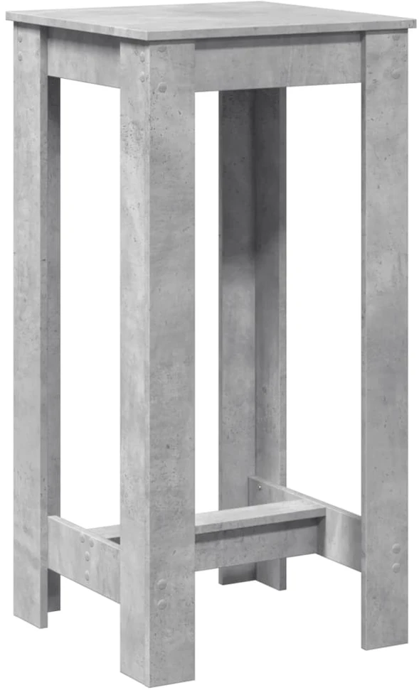 Baro stalas, betono pilkas, 51x50x103,5cm, apdirbta mediena