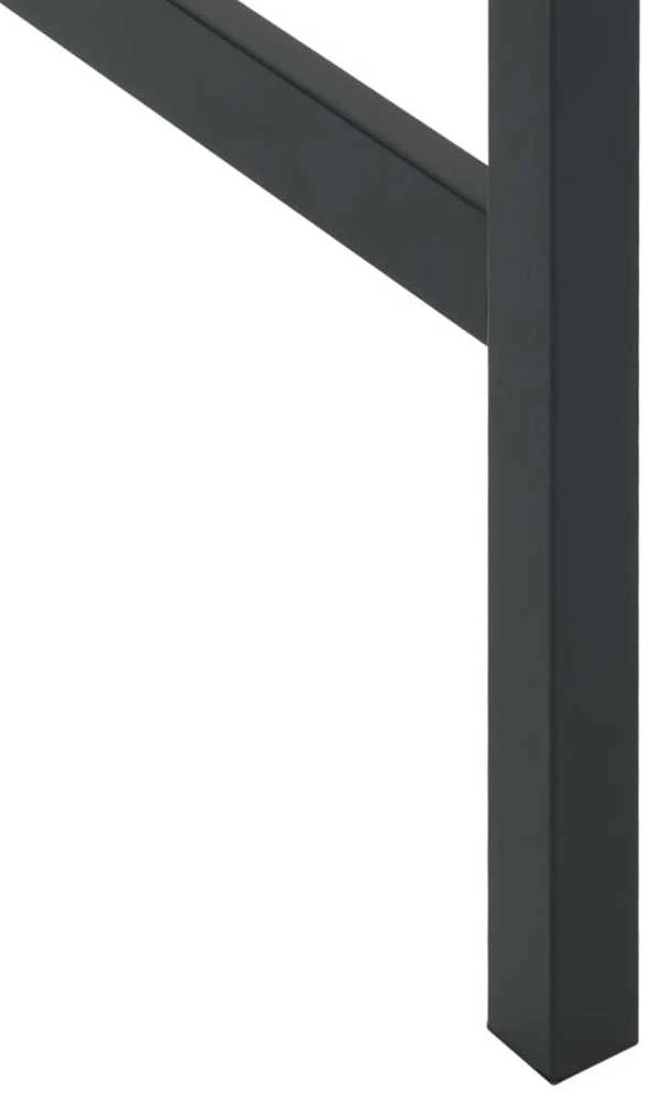 Baro stalas, juodas, 100x50x110cm, plienas