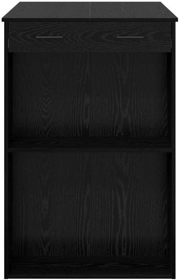 Baro stalas 102 x 70 x 103,5 cm Apdirbta mediena Juodas ąžuolas