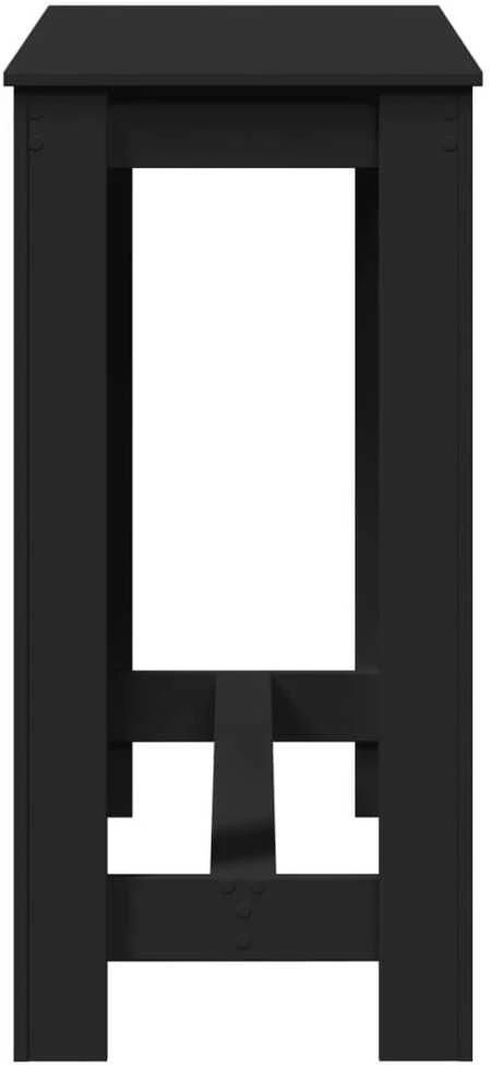 Baro stalas, juodos spalvos, 102x50x103,5cm, apdirbta mediena