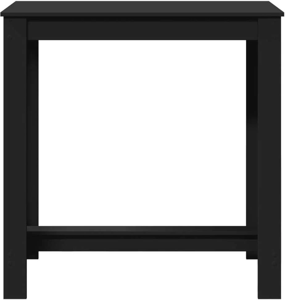 Baro stalas, juodos spalvos, 102x50x103,5cm, apdirbta mediena