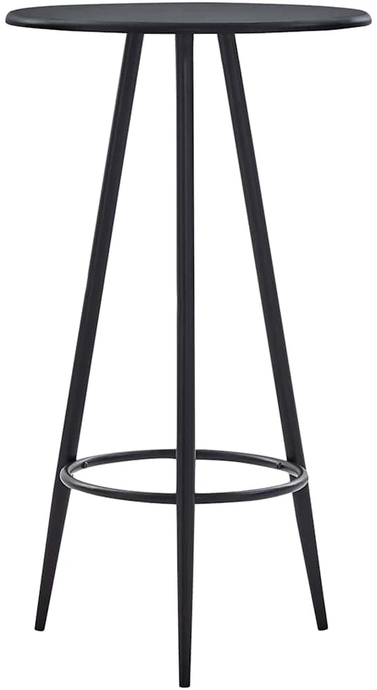 Baro stalas, juodos spalvos, 60x107,5cm, MDF