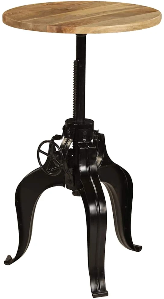 Baro stalas, mango medienos masyvas, 60x(76-110)cm
