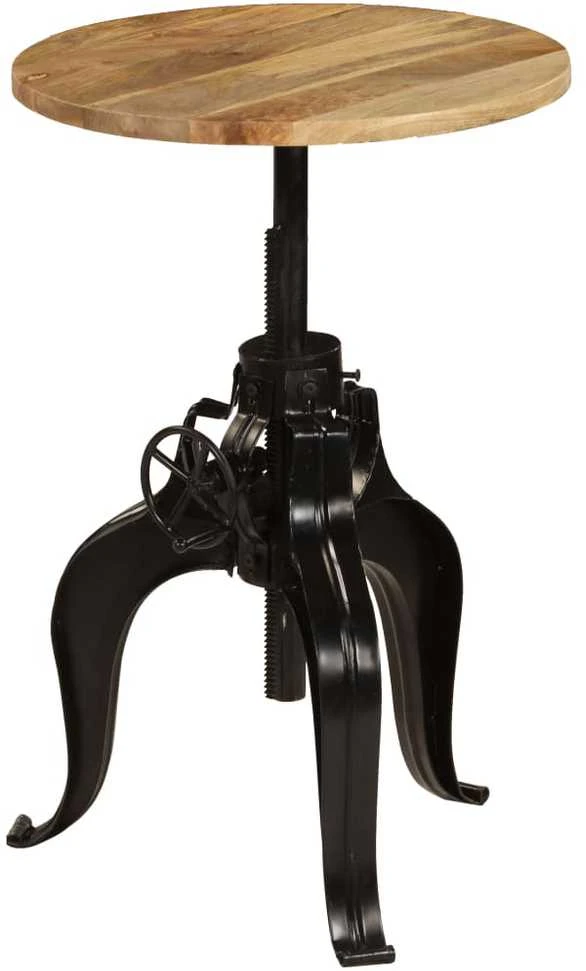 Baro stalas, mango medienos masyvas, 60x(76-110)cm