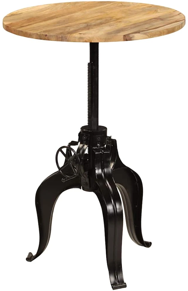 Baro stalas, mango medienos masyvas, 75x(76-110)cm