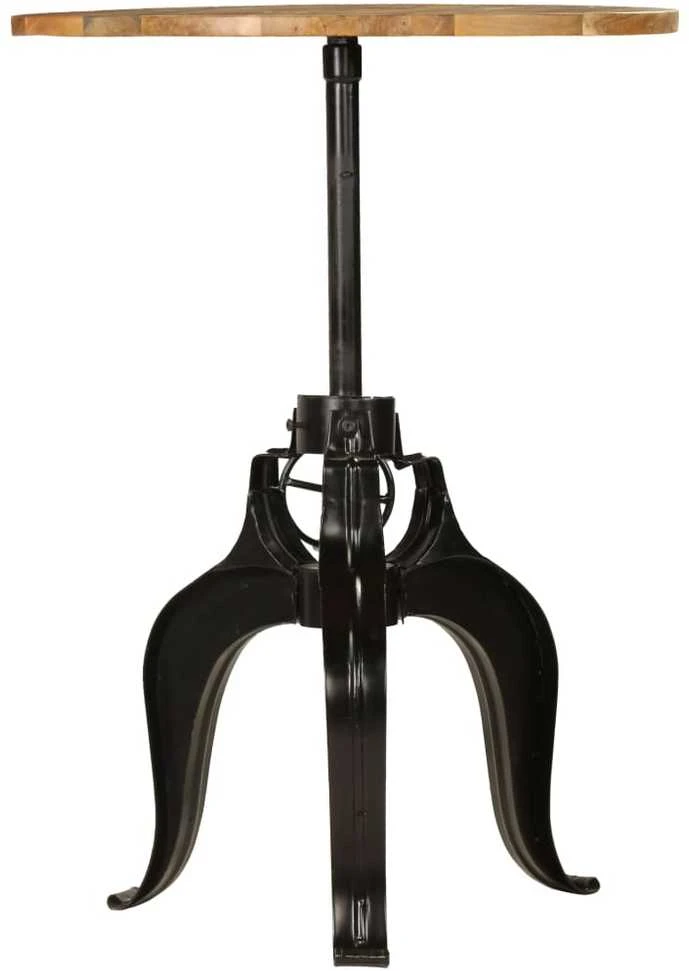 Baro stalas, mango medienos masyvas, 75x(76-110)cm