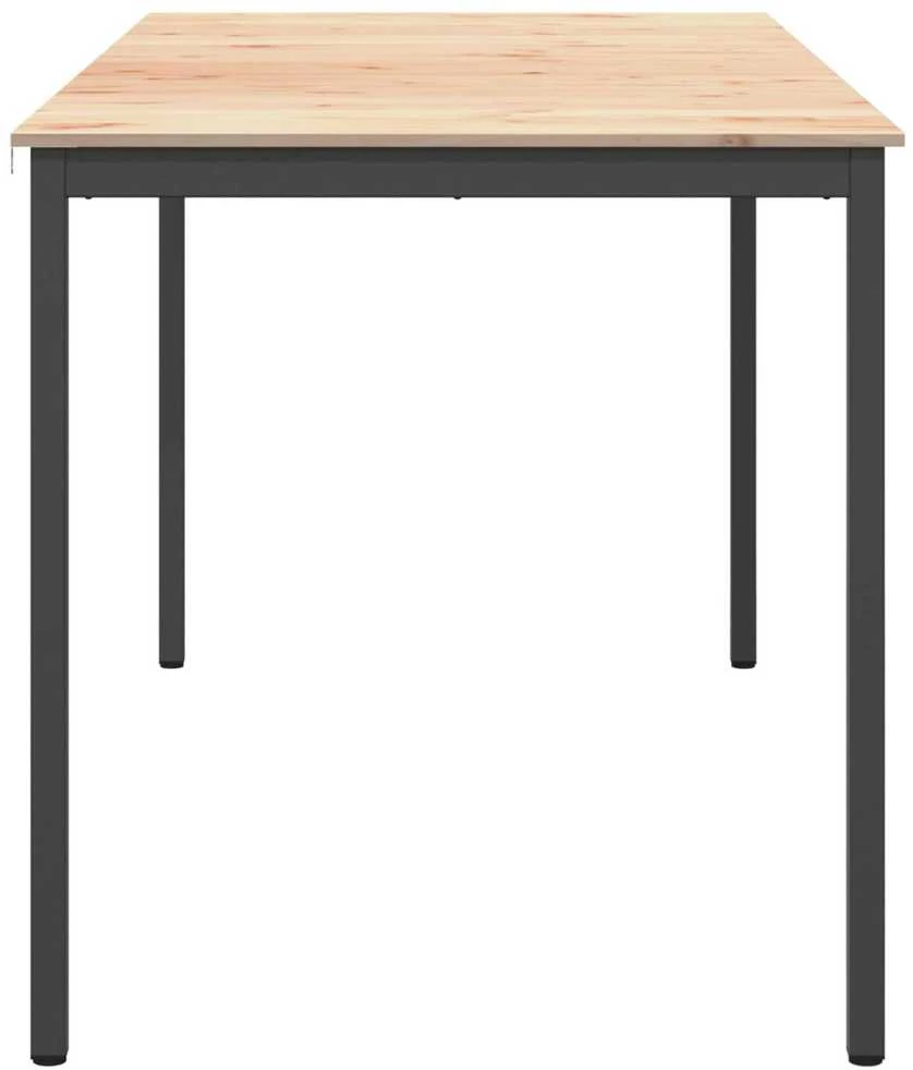 Baro stalas 200 x 100 x 105 cm Kietos pušies mediena Natūrali