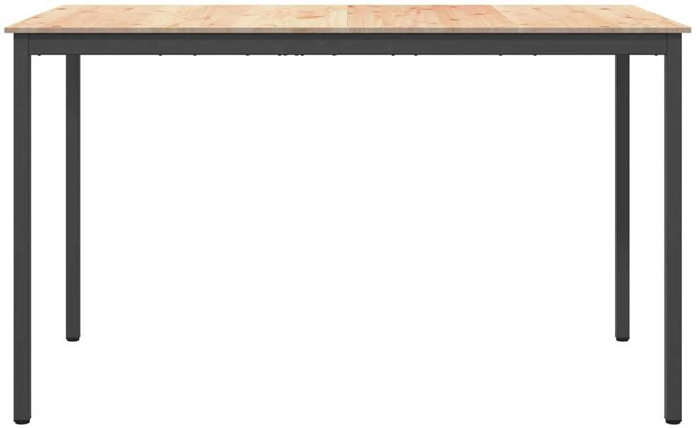 Baro stalas 180 x 90 x 105 cm Kietos pušies mediena Natūrali