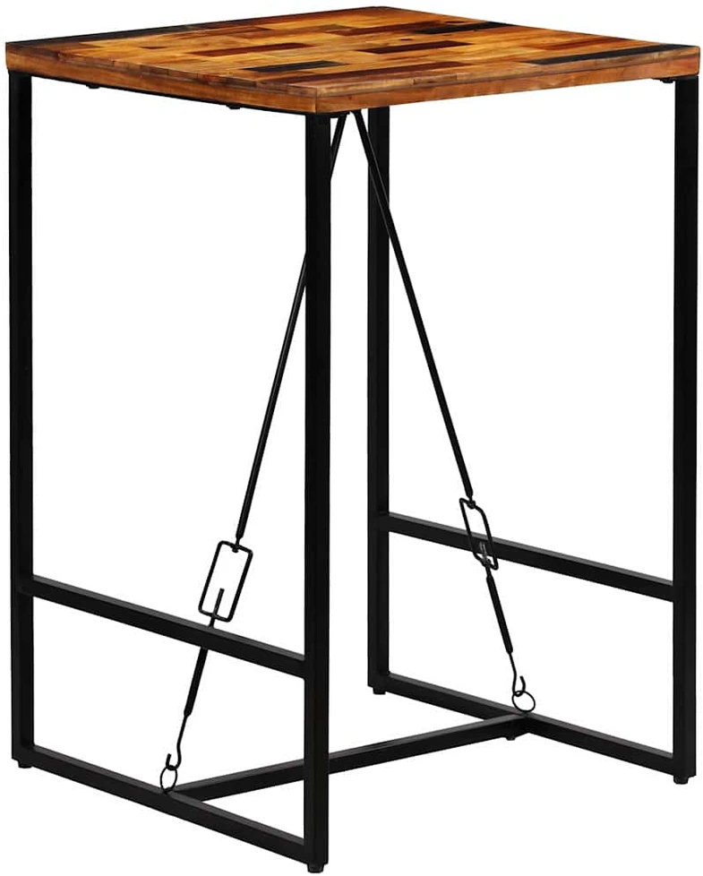 Baro stalas, perdirbta mediena, 70x70x106cm
