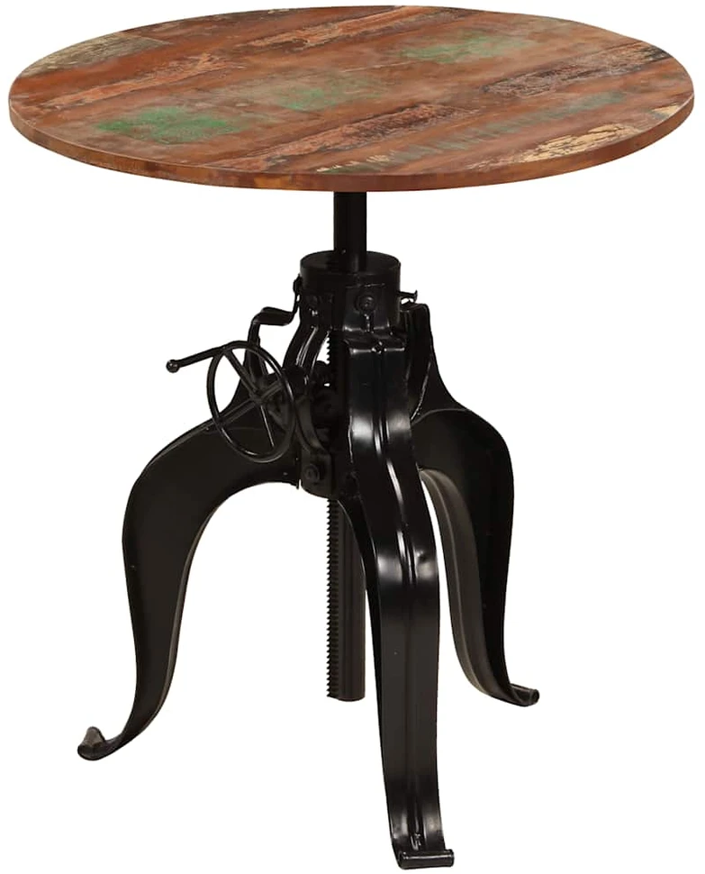 Baro stalas, perdirbtos medienos masyvas, 75x(76-110)cm