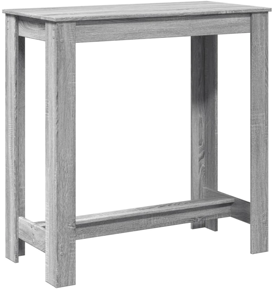 Baro stalas, pilkas ąžuolo, 102x50x103,5cm, apdirbta mediena