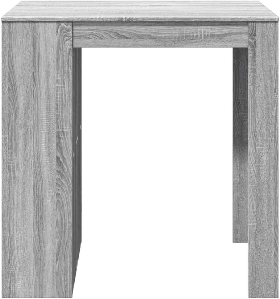 Baro stalas, pilkas ąžuolo, 102x70x103,5cm, apdirbta mediena