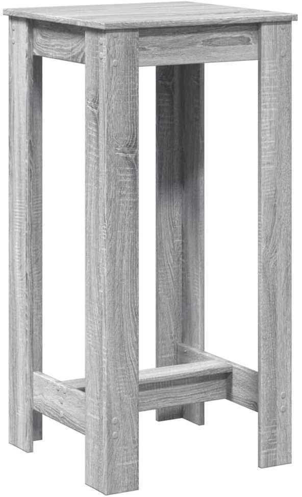 Baro stalas, pilkas ąžuolo, 51x50x103,5cm, apdirbta mediena