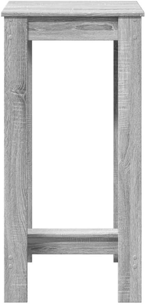 Baro stalas, pilkas ąžuolo, 51x50x103,5cm, apdirbta mediena