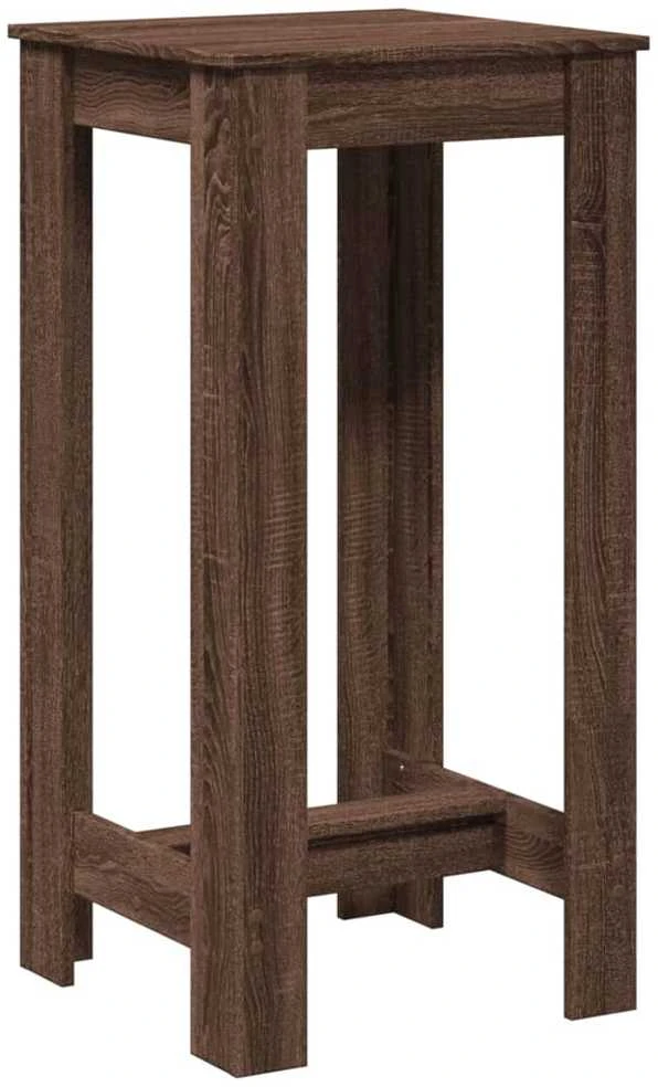 Baro stalas, rudas ąžuolo, 51x50x103,5cm, apdirbta mediena