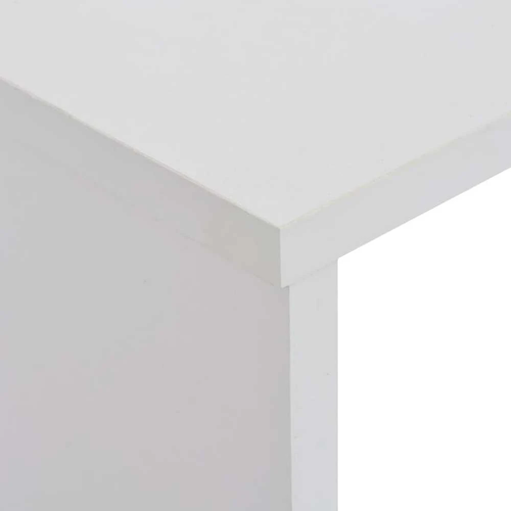 Baro stalas su 2 stalviršiais, baltos sp., 130x40x120cm
