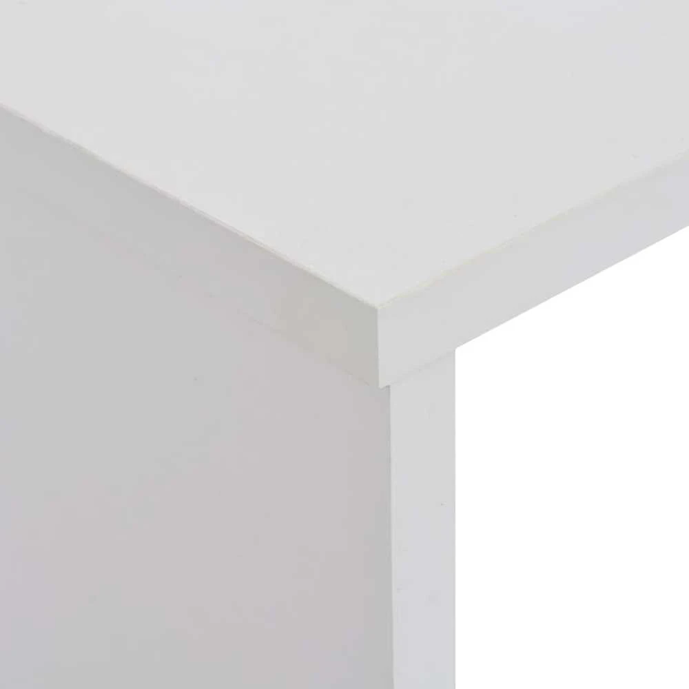 Baro stalas su 2 stalviršiais, baltos sp., 130x40x120cm