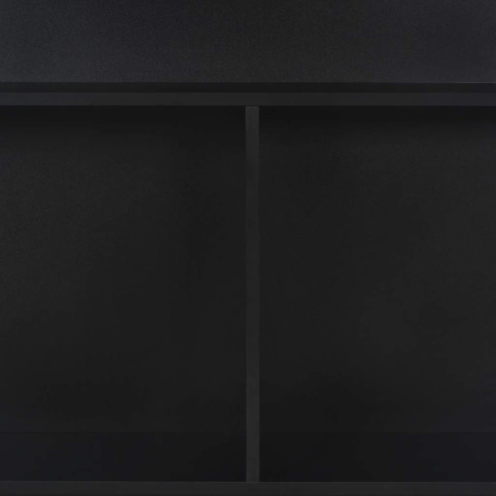 Baro stalas su 2 stalviršiais, juodos sp., 130x40x120cm