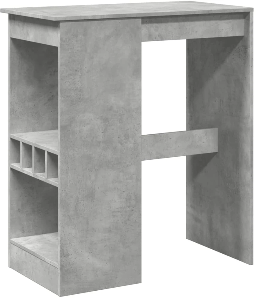 Baro stalas su laikikliais, betono, 90x47,5x103,5cm, mediena
