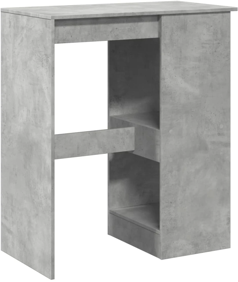 Baro stalas su laikikliais, betono, 90x47,5x103,5cm, mediena