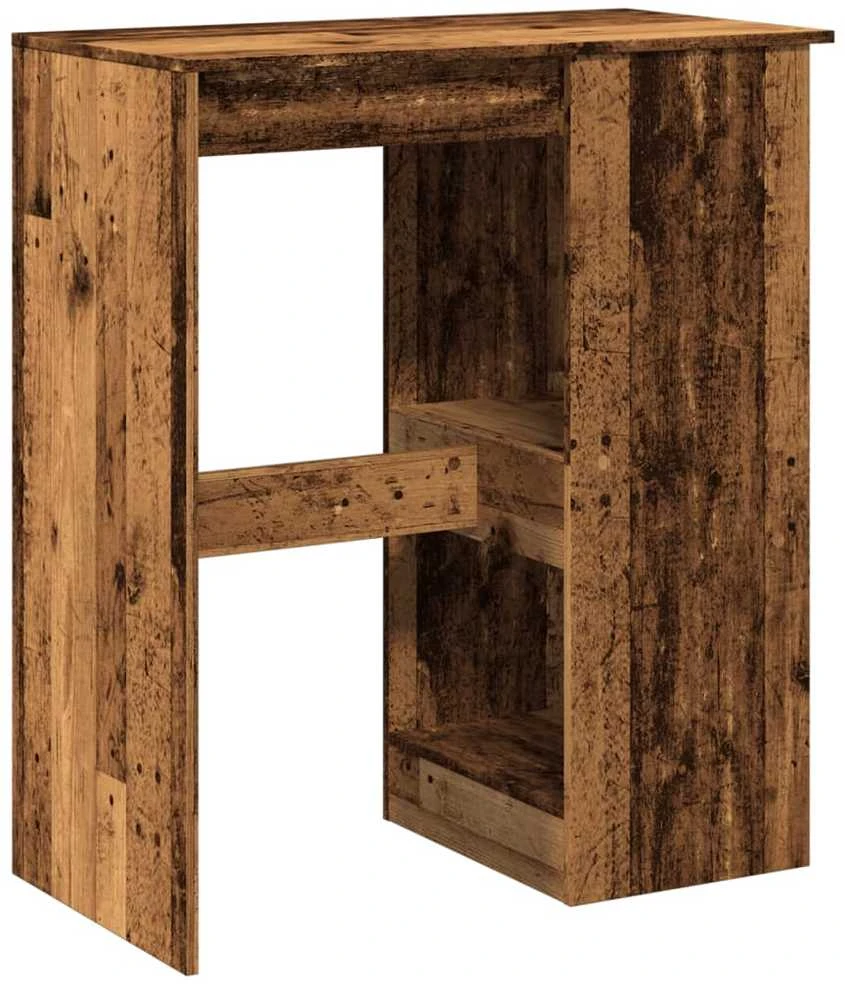Baro stalas su laikikliais, medienos, 90x47,5x103,5cm, mediena