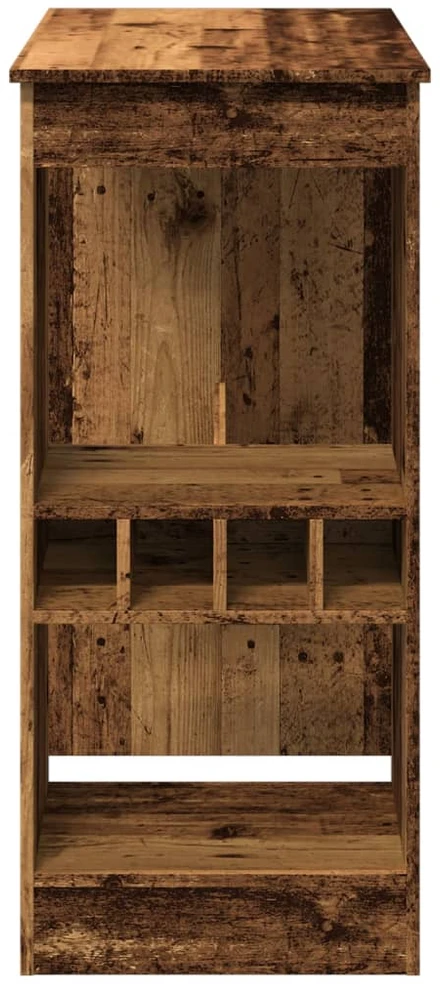 Baro stalas su laikikliais, medienos, 90x47,5x103,5cm, mediena