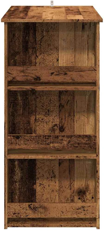 baro stalas su laikymo lentyna sena mediena 102x50x103,5 cm