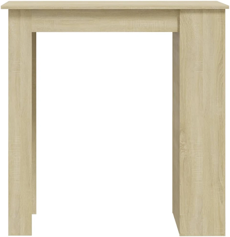 Baro stalas su lentyna, ąžuolo, 102x50x103,5cm, mediena
