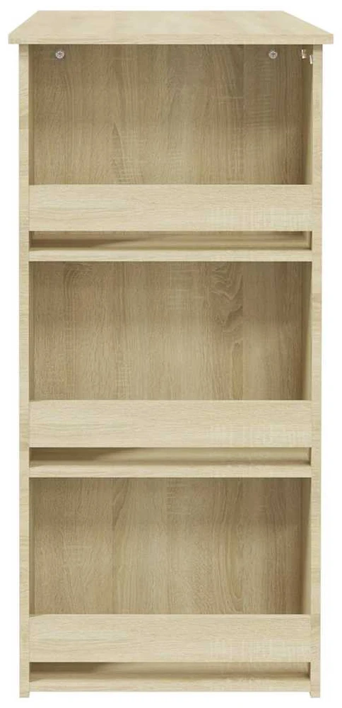 Baro stalas su lentyna, ąžuolo, 102x50x103,5cm, mediena