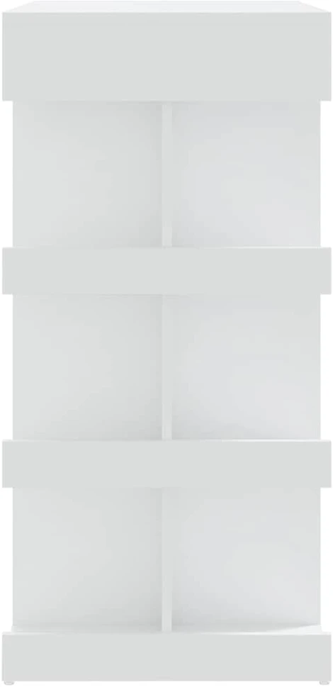 Baro stalas su lentyna, baltas, 100x50x101,5cm, mediena