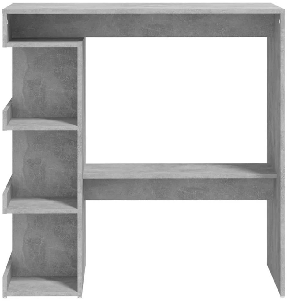 Baro stalas su lentyna, betono, 100x50x101,5cm, mediena