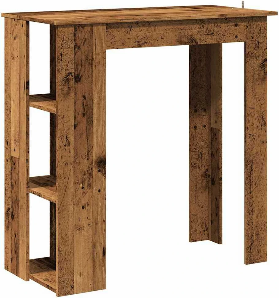 baro stalas su lentyna sena mediena 102x50x103,5 cm