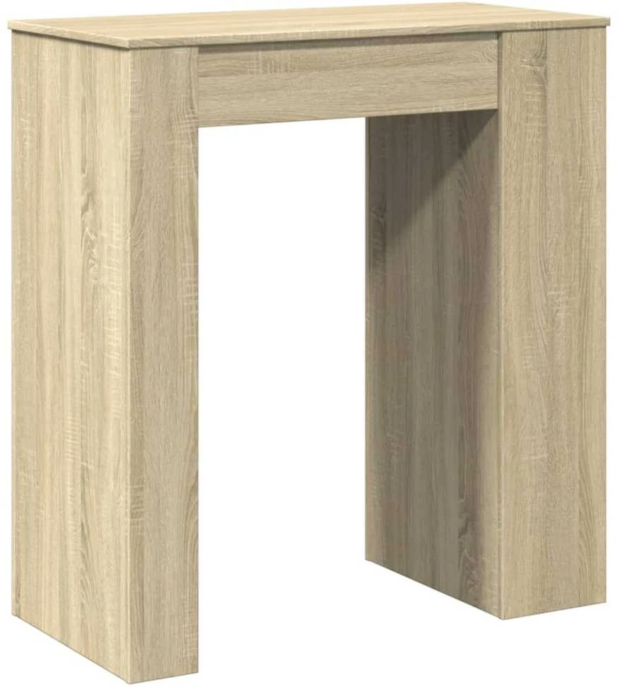 Baro stalas su lentynomis, ąžuolo, 95x47x103,5cm, mediena