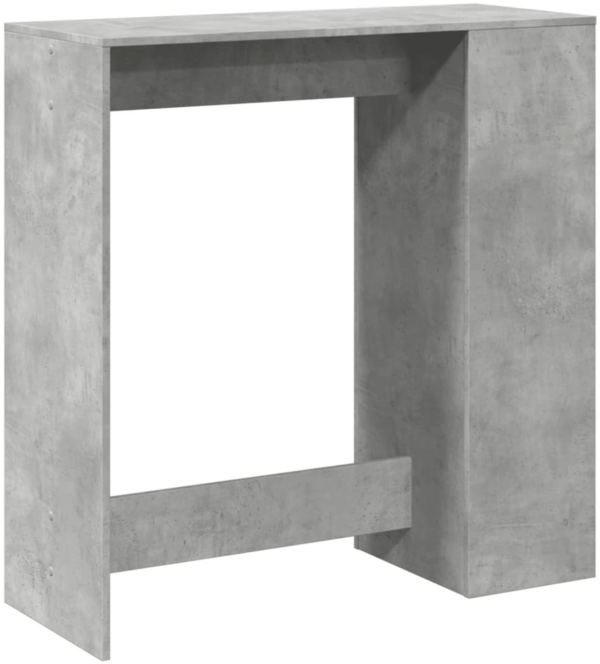 Baro stalas su lentynomis, betono, 101x40x103,5cm, mediena