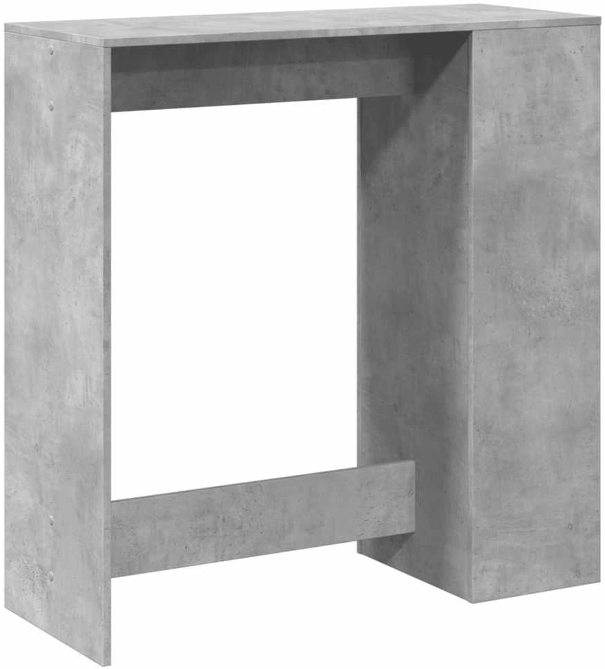 Baro stalas su lentynomis, betono, 101x40x103,5cm, mediena