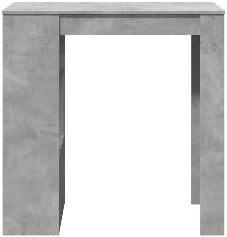 Baro stalas su lentynomis, betono, 102x50x103,5cm, mediena