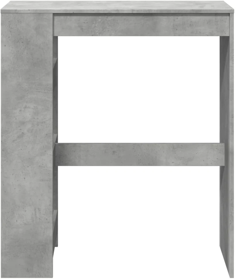 Baro stalas su lentynomis, betono, 90x40x103,5cm, mediena