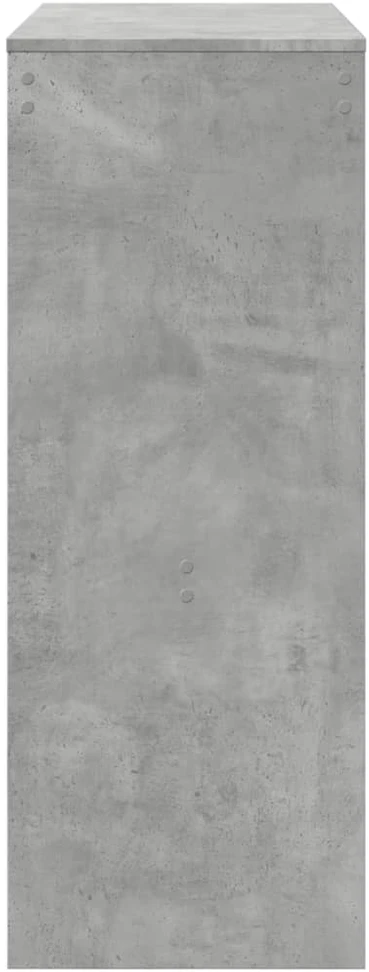 Baro stalas su lentynomis, betono, 90x40x103,5cm, mediena