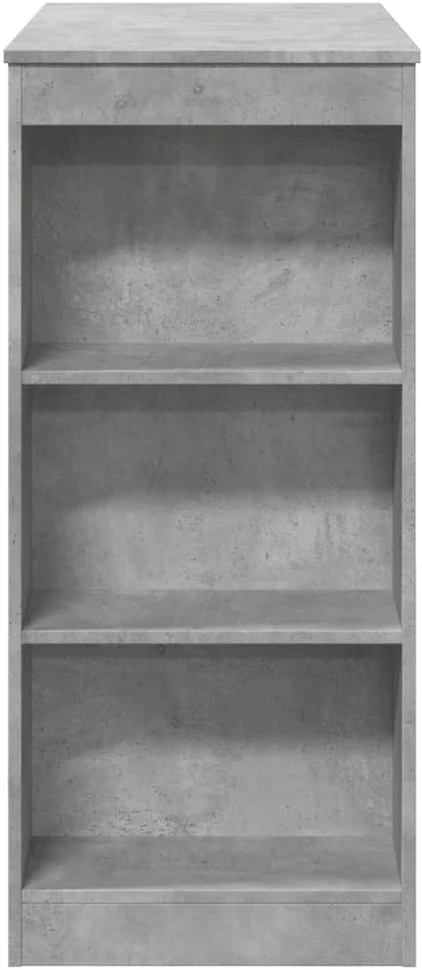 Baro stalas su lentynomis, betono, 95x47x103,5cm, mediena
