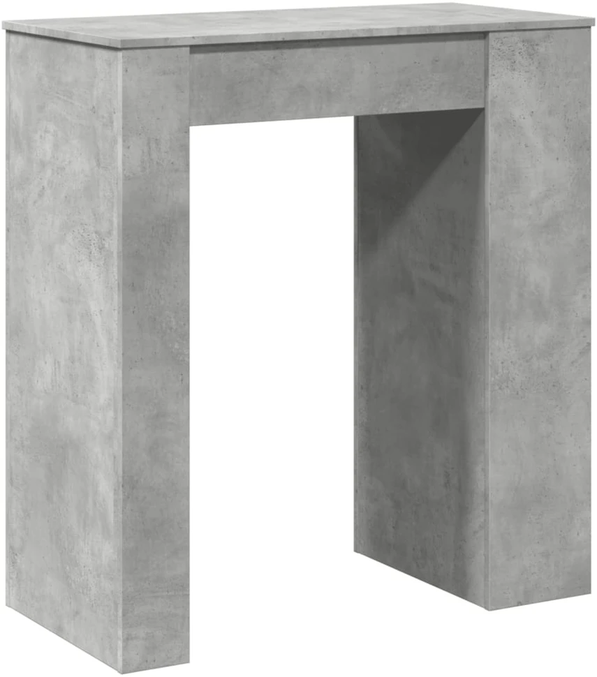 Baro stalas su lentynomis, betono, 95x47x103,5cm, mediena