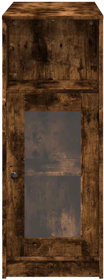 Baro stalas su lentynomis, dūminis, 101x40x103,5cm, mediena