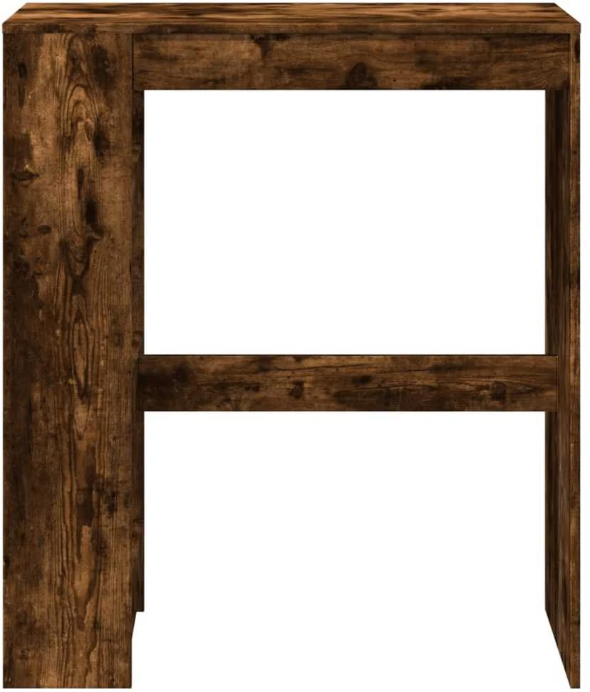Baro stalas su lentynomis, dūminis, 90x40x103,5cm, mediena