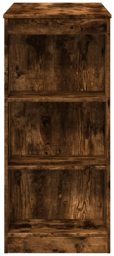 Baro stalas su lentynomis, dūminis, 95x47x103,5cm, mediena