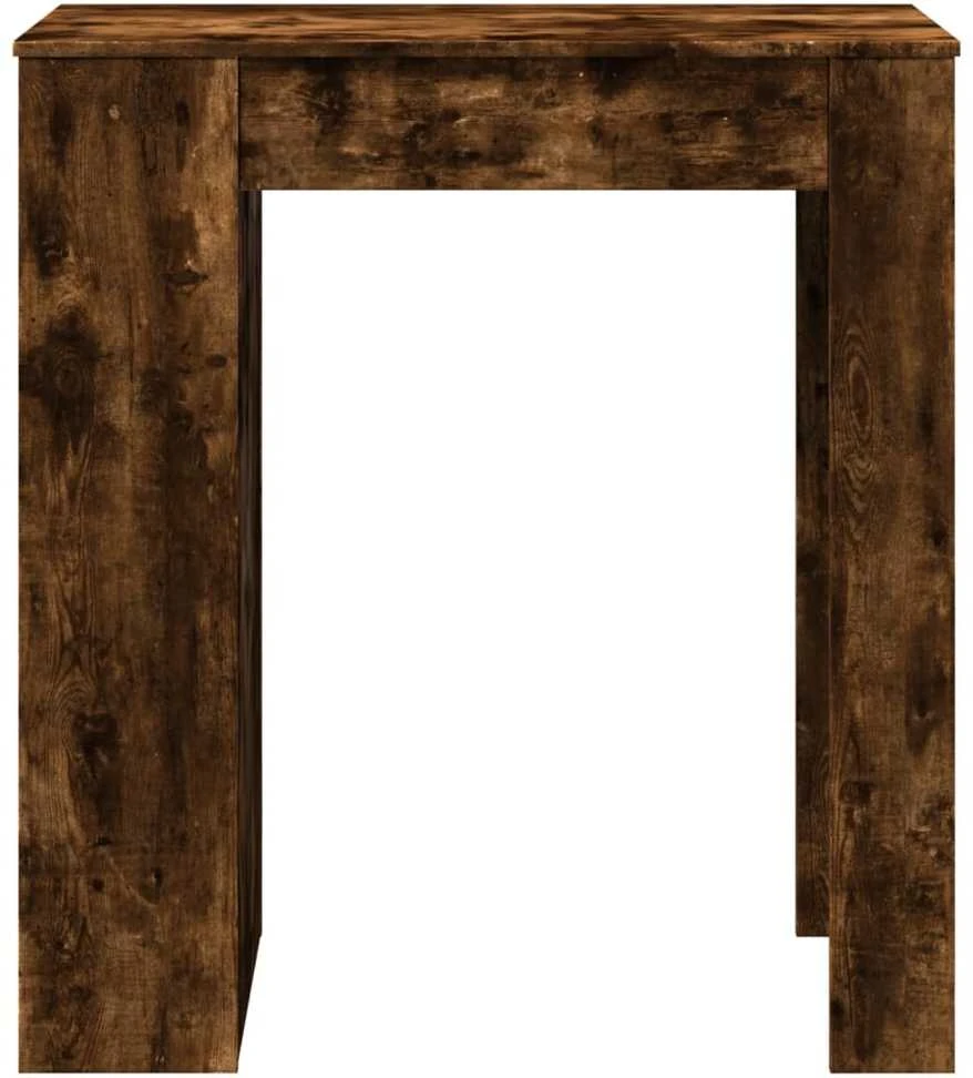 Baro stalas su lentynomis, dūminis, 95x47x103,5cm, mediena