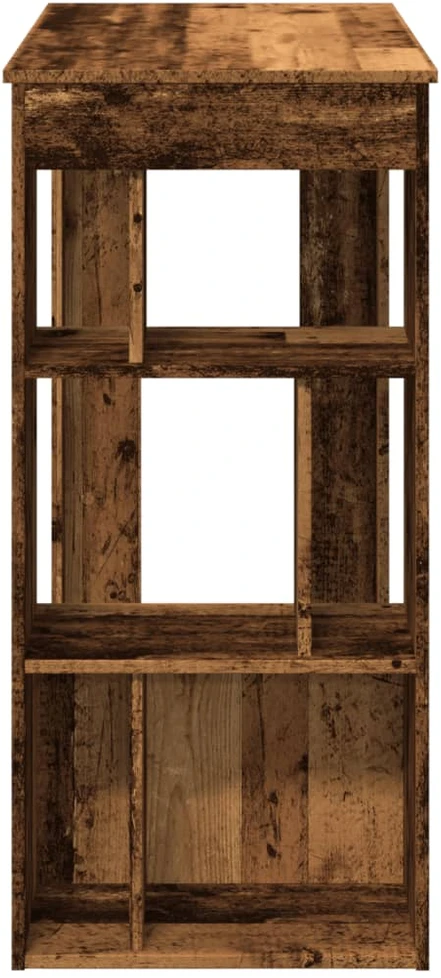Baro stalas su lentynomis, medienos, 102x50x103,5cm, mediena